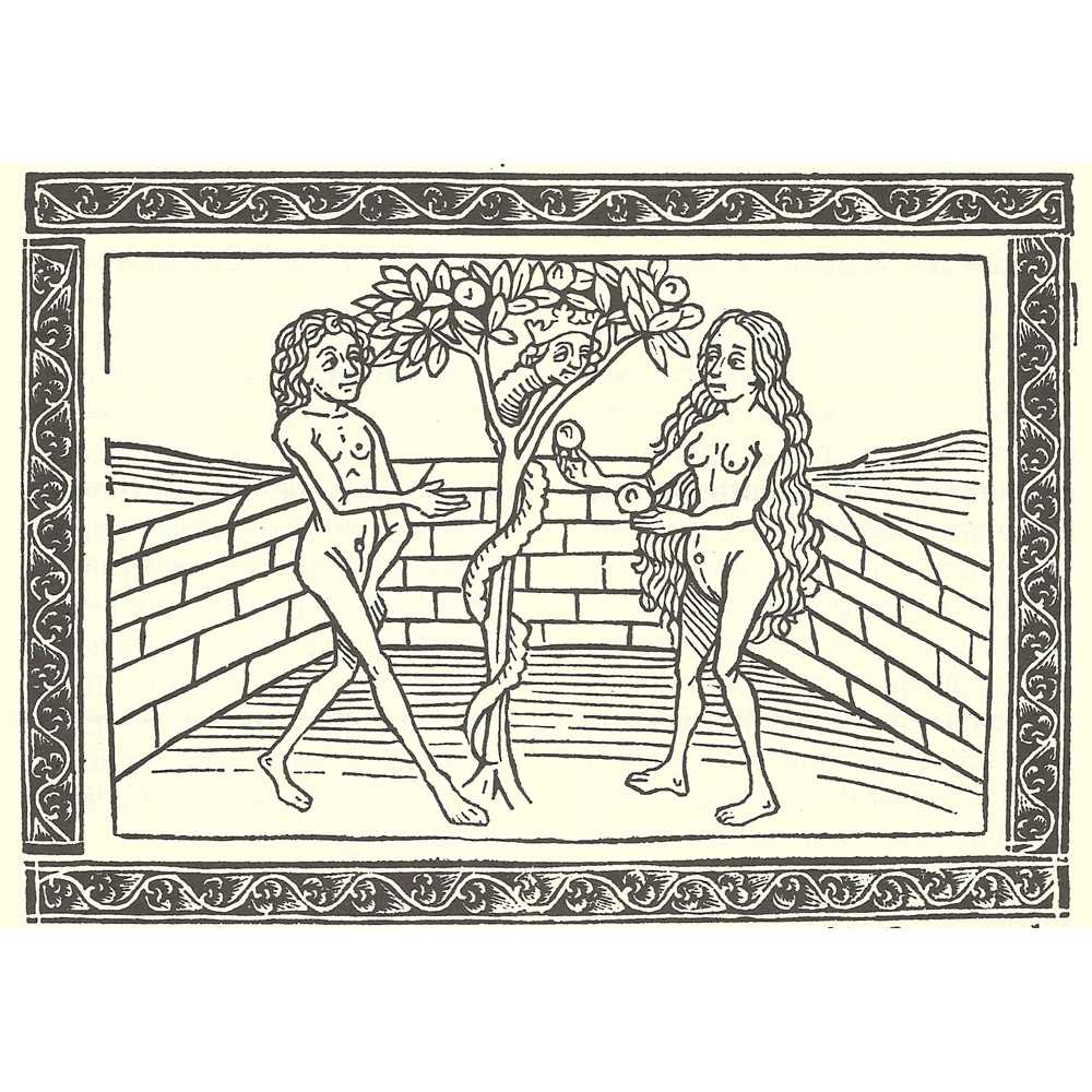 Libro Mujeres Ilustres-Boccaccio-Hurus-Incunabula & Ancient Books-facsimile book-Vicent García Editores-2 Adan and Eve
